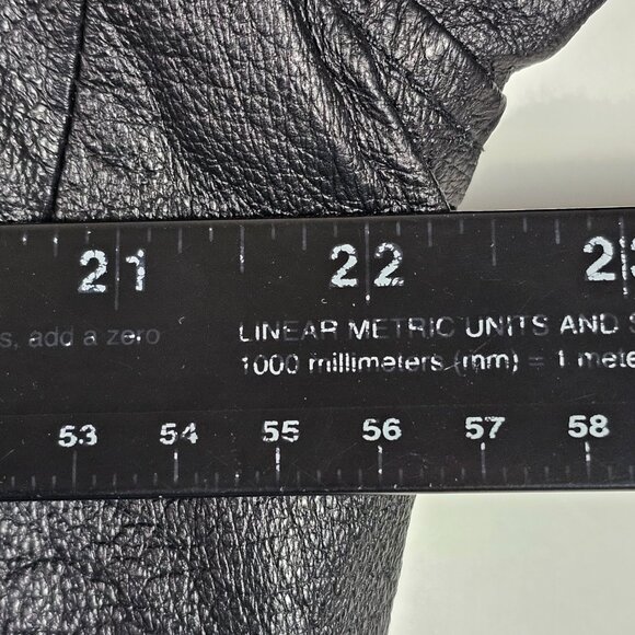 Vintage Y2K American Toons Betty Boop Mens Small Black Leather Bomber Jacket - Picture 14 of 14